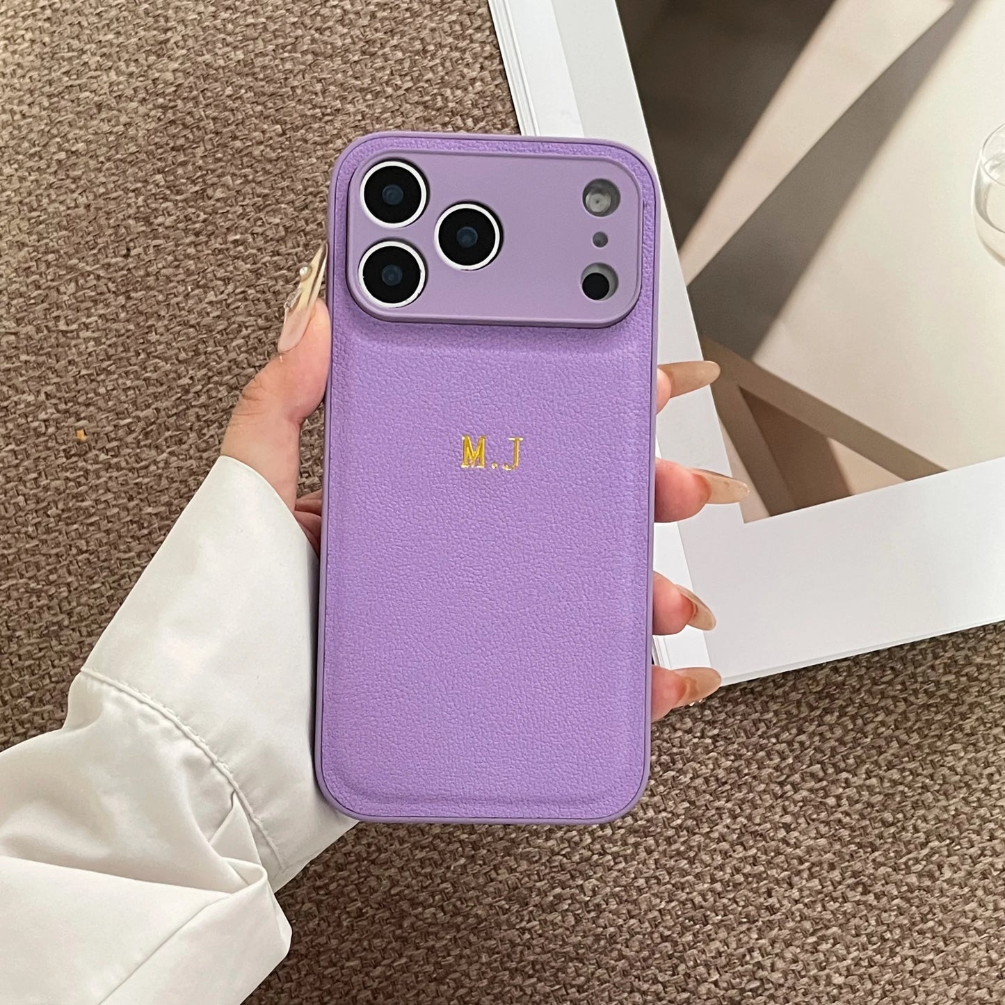 The Signature Series: Gold Foil Stamped Leather Case