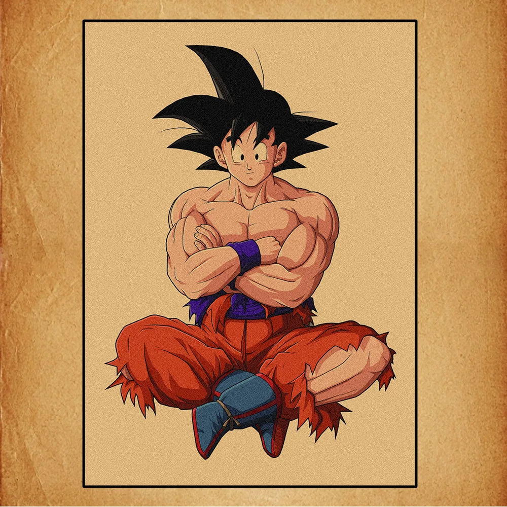 Dragon Ball Anime Canvas Poster – Goku, Vegeta & More