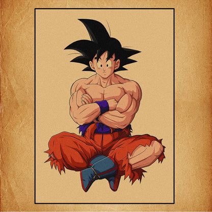 Dragon Ball Anime Canvas Poster – Goku, Vegeta & More