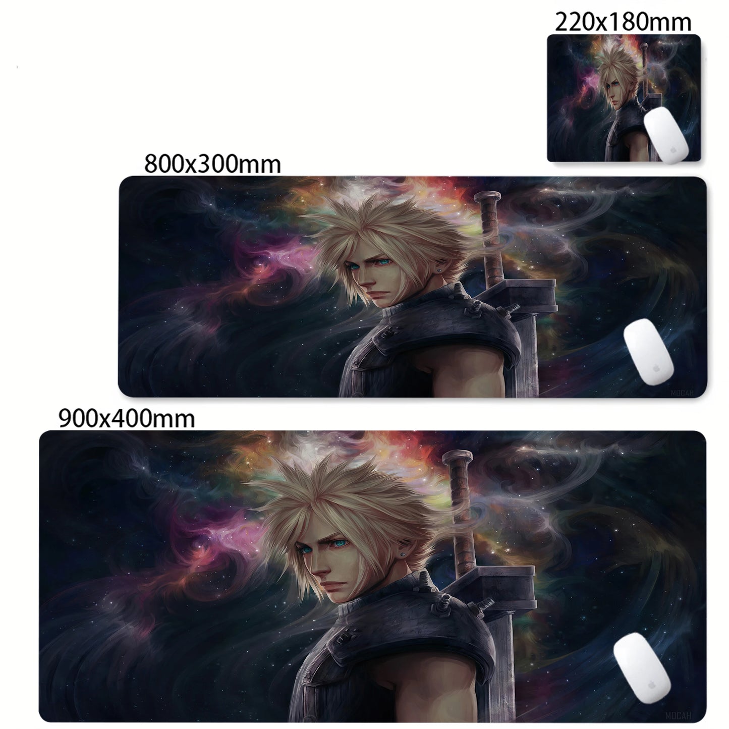 Anime Gaming Mouse Pad XXL - Large Desk Mat with Stitched Edges