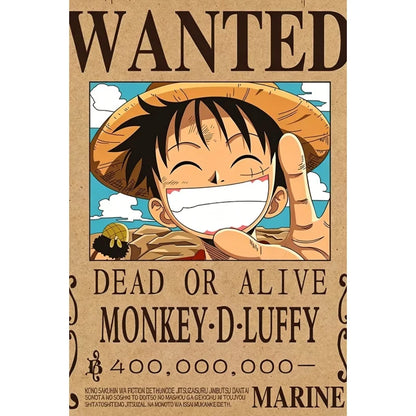 One Piece Anime Canvas Poster – Luffy & Zoro Wall Art
