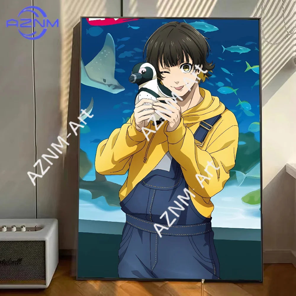 The Egoist’s Playtime: Kawaii Bachira Meguru Cat-Themed Canvas Art