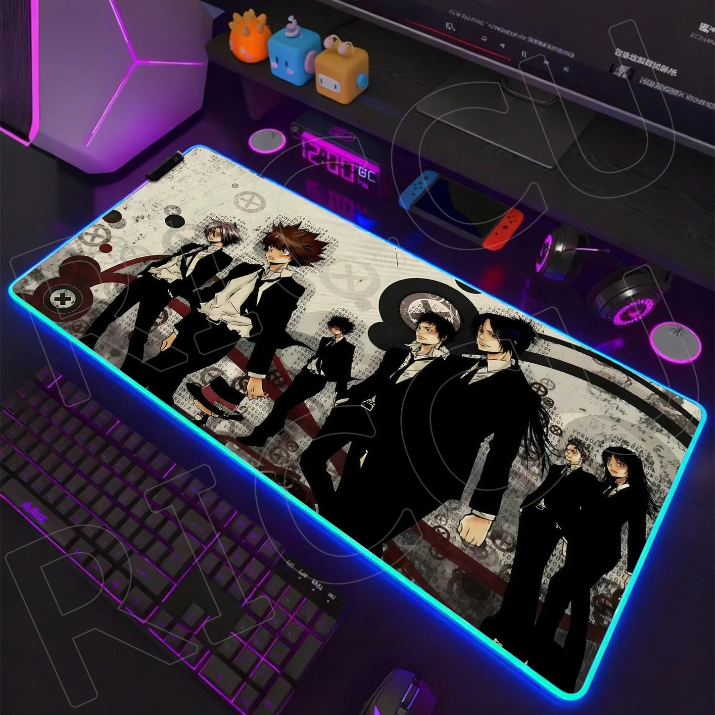 RGB LED Gaming Mouse Pad – XXL Anime Desk Mat with HD Printing