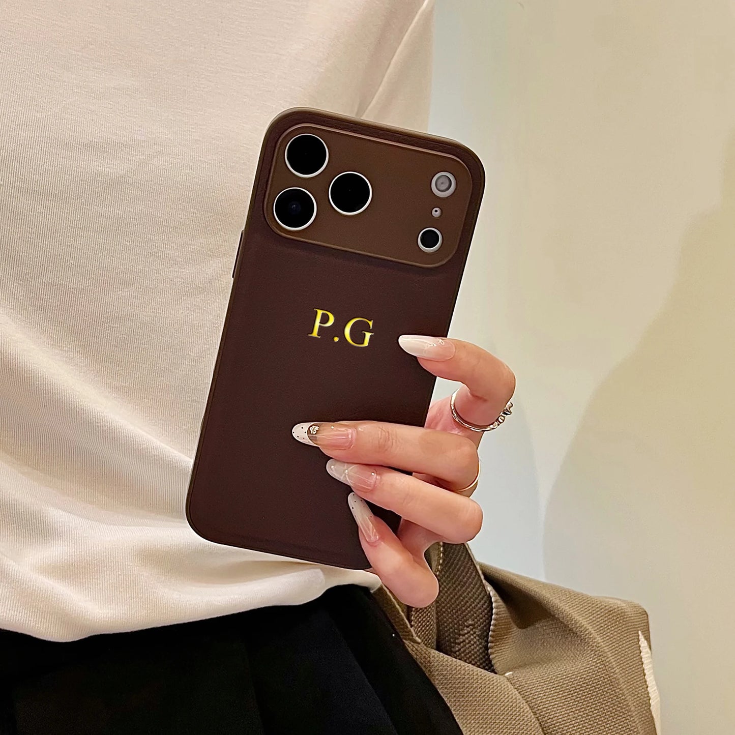 The Signature Series: Gold Foil Stamped Leather Case