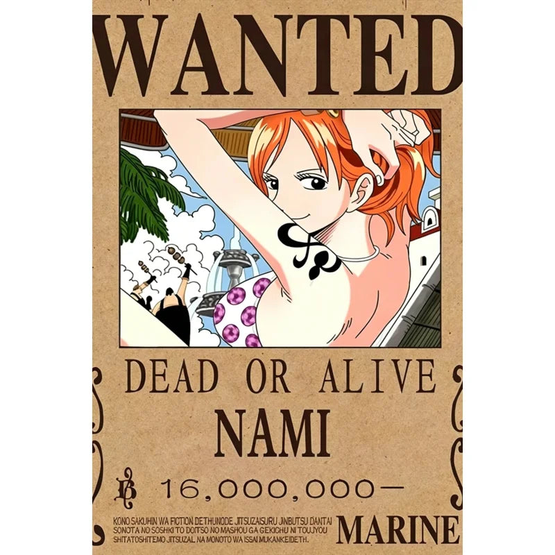 One Piece Anime Canvas Poster – Luffy & Zoro Wall Art