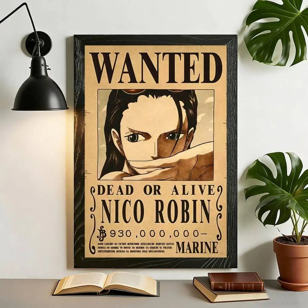 The Grand Line Collection: High-Definition One Piece Wanted Canvas Art