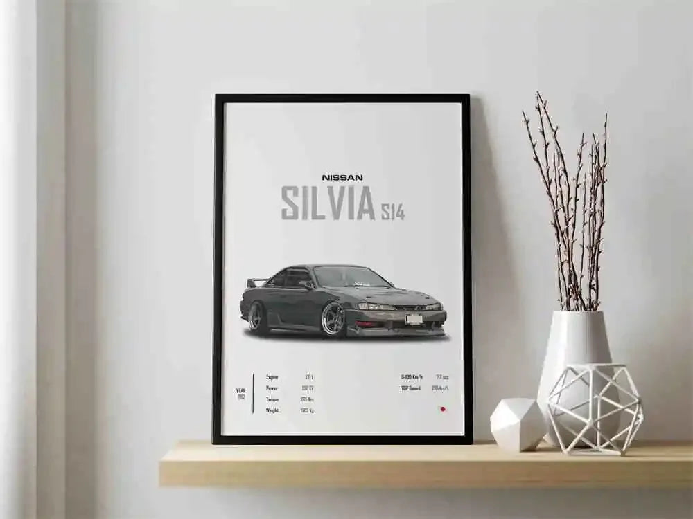 The JDM Legends Collection: Retro Supercar Canvas Art