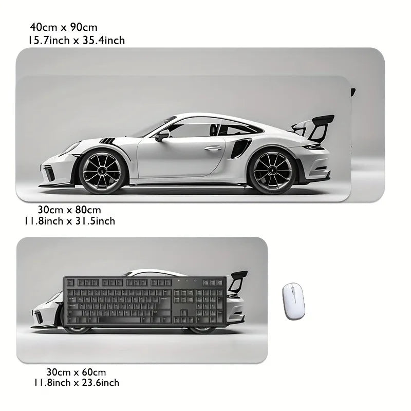 Sports Car XXL Gaming Mouse Pad – Anti-Slip Desk Mat