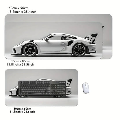Sports Car XXL Gaming Mouse Pad – Anti-Slip Desk Mat