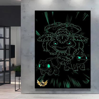 Pokémon Anime Canvas Wall Art Poster