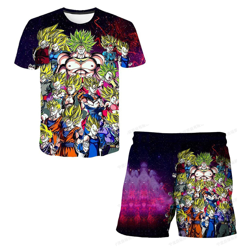 Dragon Ball Goku Cosplay T-Shirt & Shorts Set