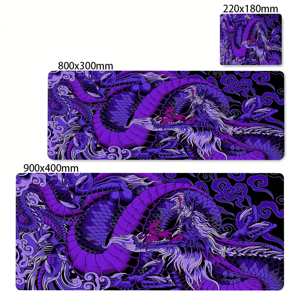 XL Gaming Mouse Pad – Black & White Dragon
