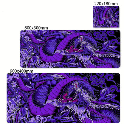 XL Gaming Mouse Pad – Black & White Dragon