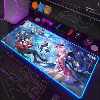 NTE Edition: RGB Extended Gaming Desk Mat with Custom LED Lighting