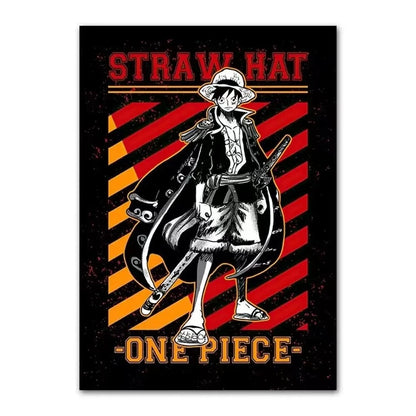 One Piece Anime Canvas Poster – Luffy & Characters Wall Art