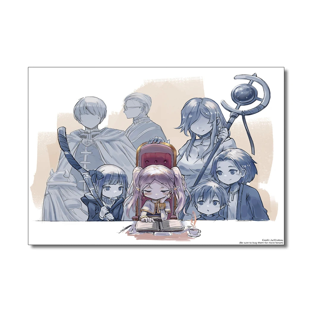 The Journey's End Collection: High-Definition Frieren Canvas Art