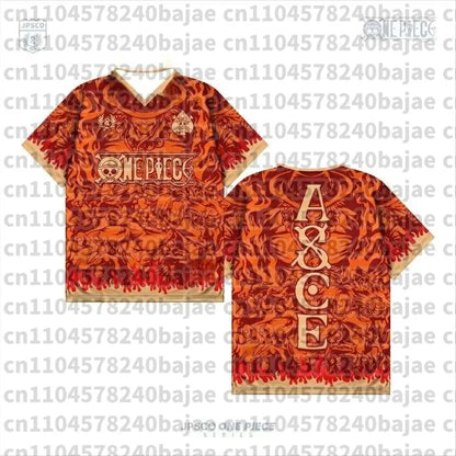 One Piece Luffy Anime Baseball Jersey Tee