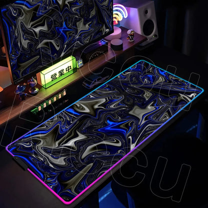 Puzzle Edition: XXL RGB Extended Gaming Desk Mat with Custom LED Lighting