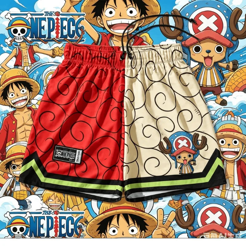 One Piece Luffy Gear 5 Beach Shorts
