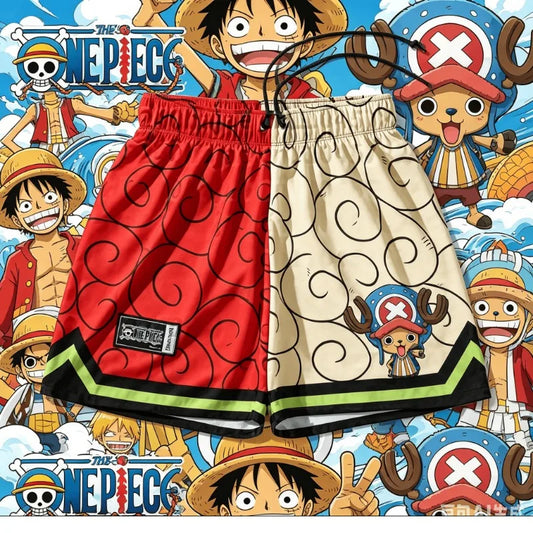 One Piece Luffy Gear 5 Beach Shorts
