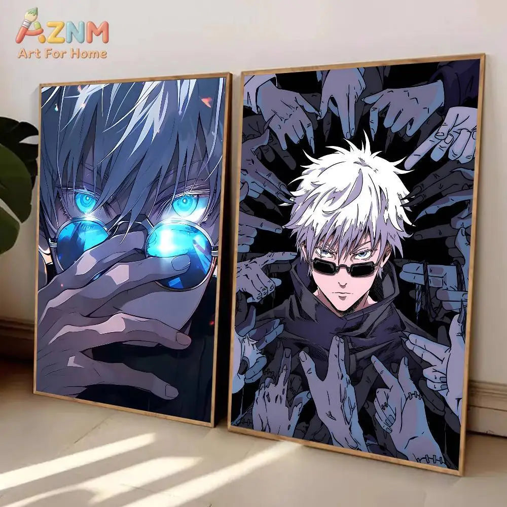 The Sorcerer's Collection: High-Definition Gojo Satoru Canvas Art