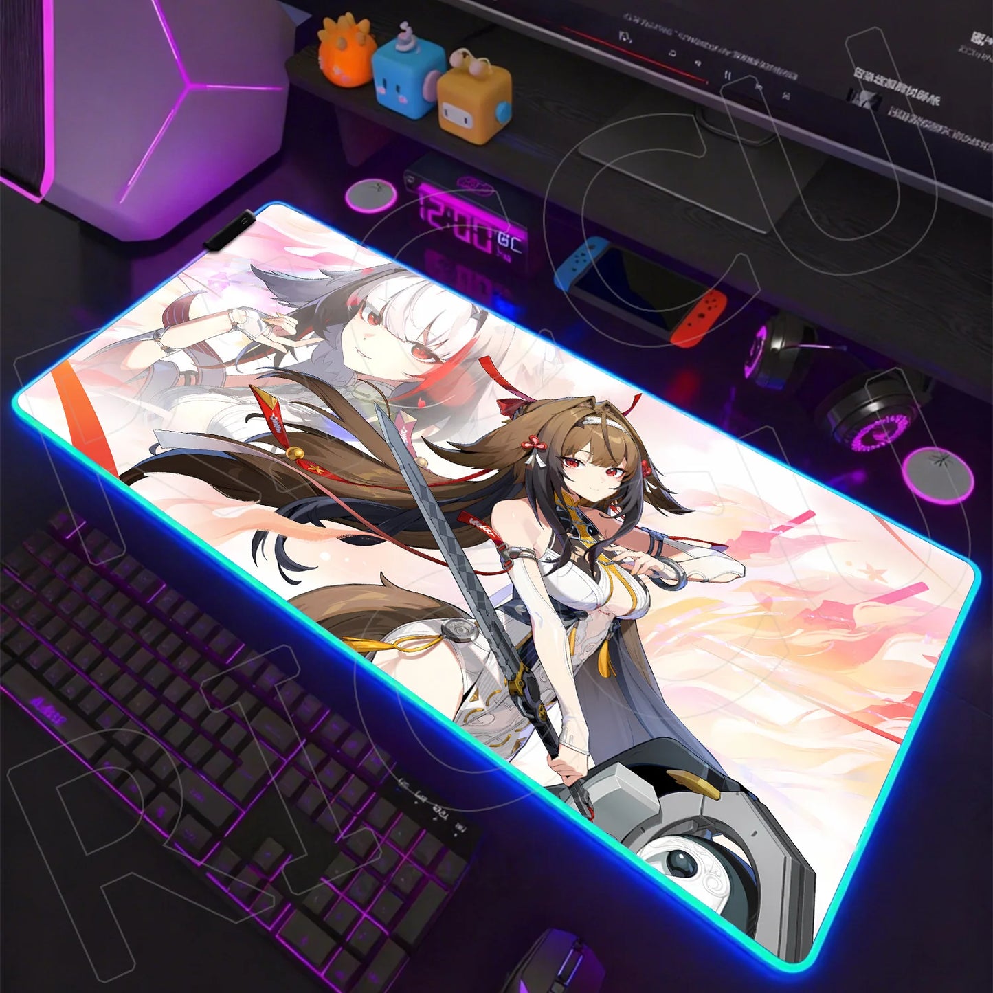 ZZZ RGB LED Gaming Mouse Pad