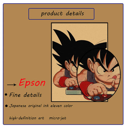 Dragon Ball Anime Canvas Poster – Goku, Vegeta & More