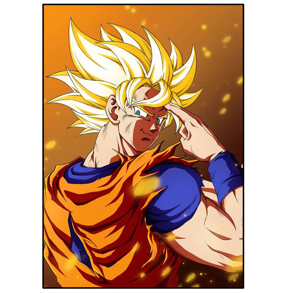 Dragon Ball Anime Poster – Goku, Vegeta & More | Canvas Wall Art