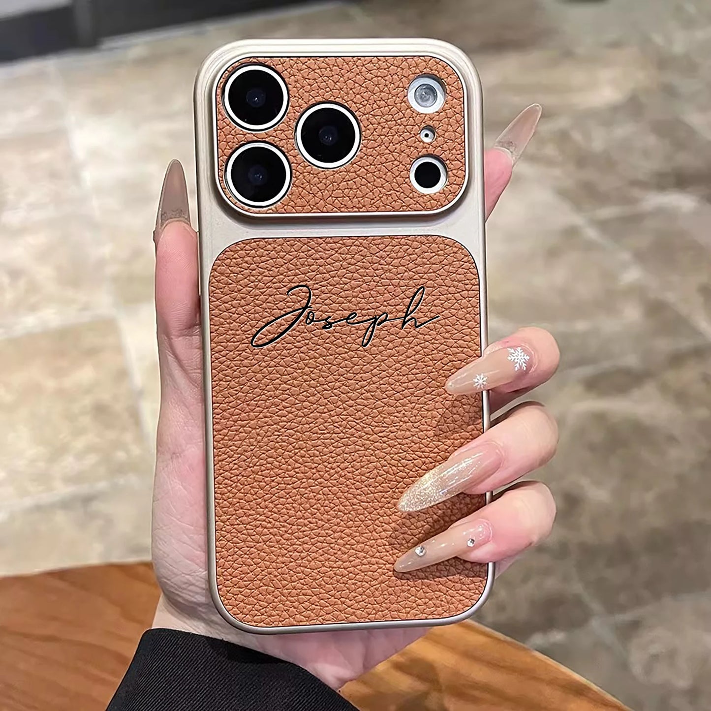 The Signature Series: Custom Leather-Textured Case
