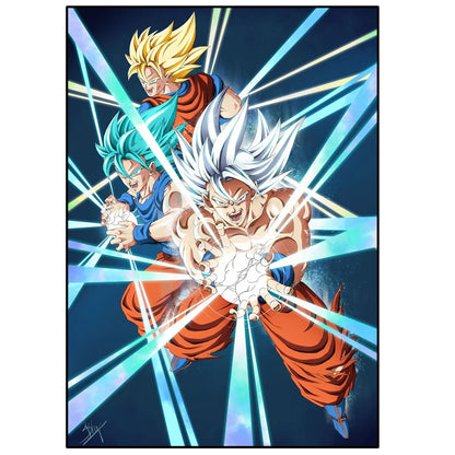 Dragon Ball Anime Poster – Goku, Vegeta & More | Canvas Wall Art