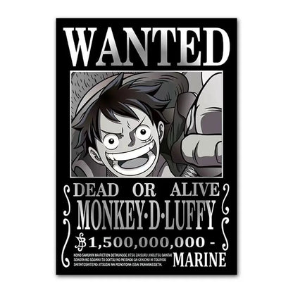 One Piece Anime Canvas Poster – Luffy & Characters Wall Art