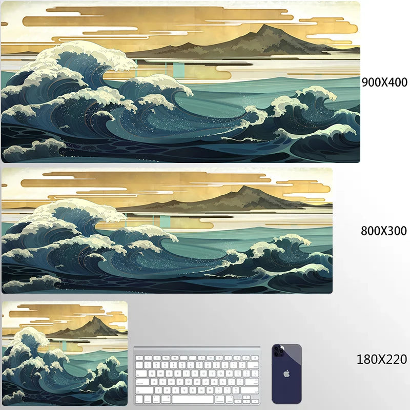 Great Wave Art XXL Gaming Mouse Pad