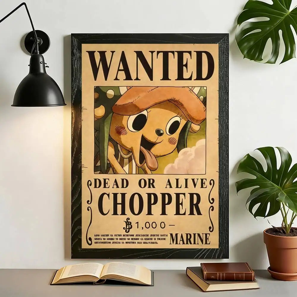 The Grand Line Collection: High-Definition One Piece Wanted Canvas Art