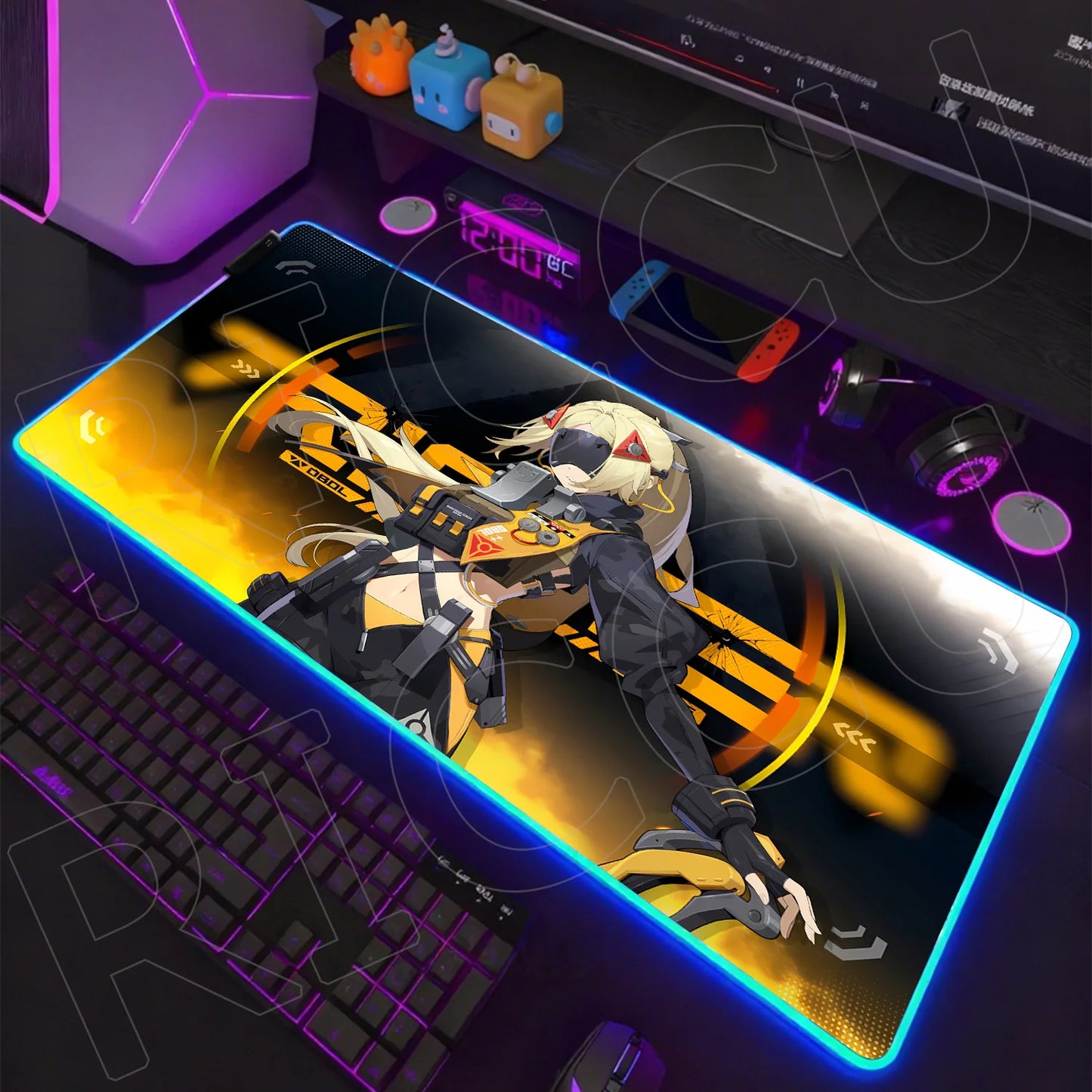ZZZ RGB LED Gaming Mouse Pad