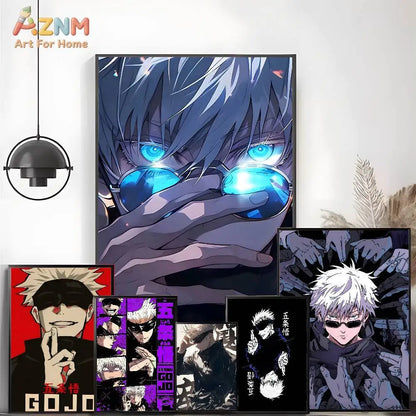 The Sorcerer's Collection: High-Definition Gojo Satoru Canvas Art