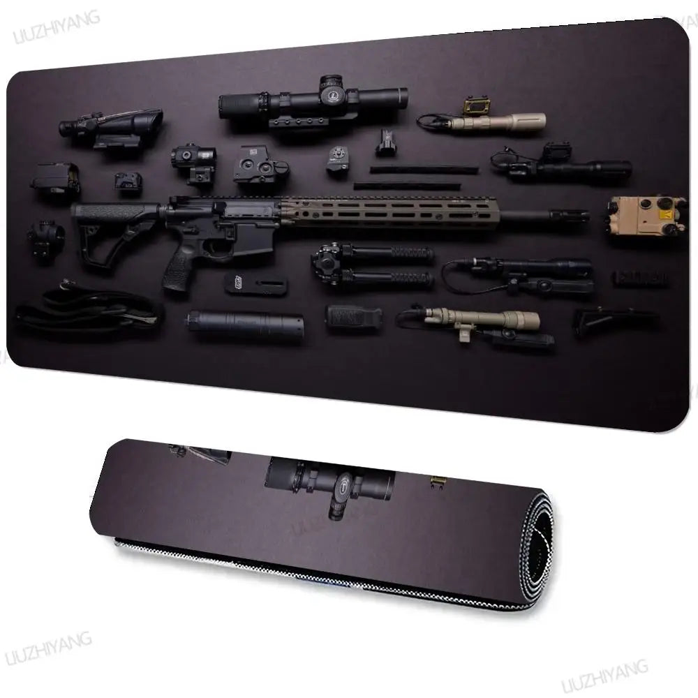Gun Parts Design XXL Gaming Mouse Pad – Non-Slip Desk Mat