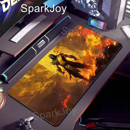 Mortal Kombat Gaming Desk Mat – Scorpion & Sub-Zero