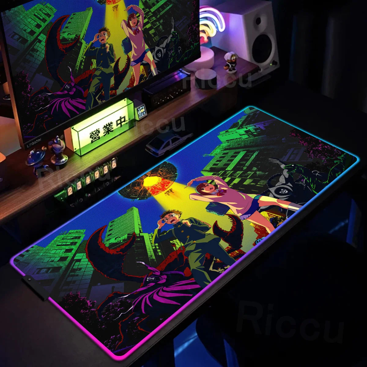 Gaming RGB: Anime Dandadan Keyboard Carpet
