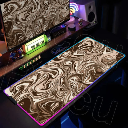 Puzzle Edition: XXL RGB Extended Gaming Desk Mat with Custom LED Lighting