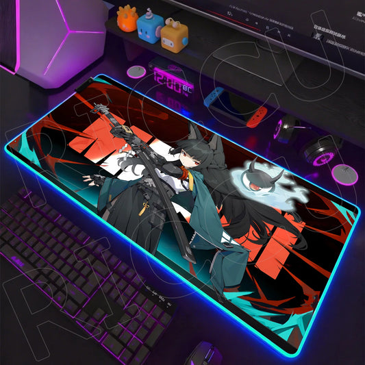 ZZZ RGB LED Gaming Mouse Pad