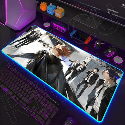 RGB LED Gaming Mouse Pad – XXL Anime Desk Mat with HD Printing
