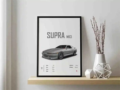 The JDM Legends Collection: Retro Supercar Canvas Art