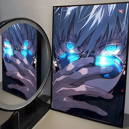 The Sorcerer's Collection: High-Definition Gojo Satoru Canvas Art