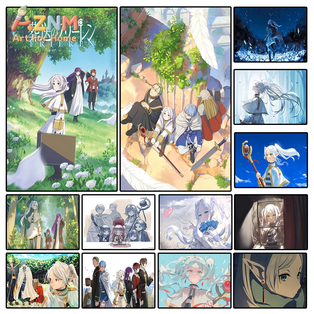 The Journey's End Collection: High-Definition Frieren Canvas Art