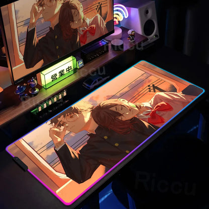 Gaming RGB: Anime Dandadan Keyboard Carpet