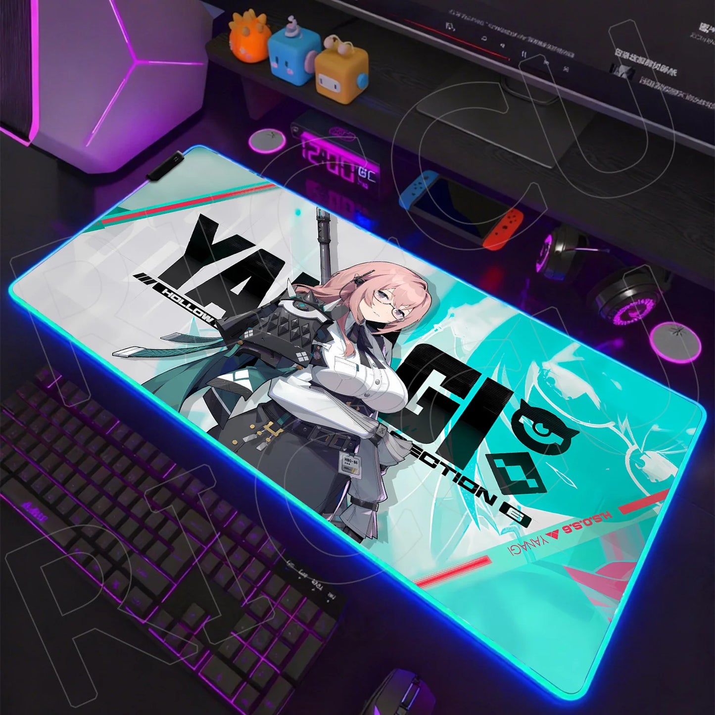 ZZZ RGB LED Gaming Mouse Pad