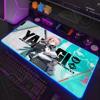 ZZZ RGB LED Gaming Mouse Pad
