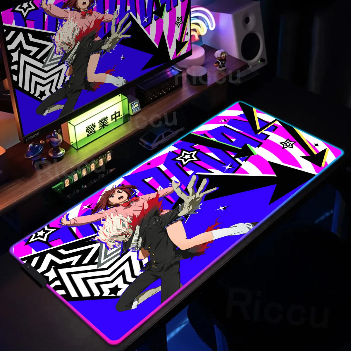 Gaming RGB: Anime Dandadan Keyboard Carpet