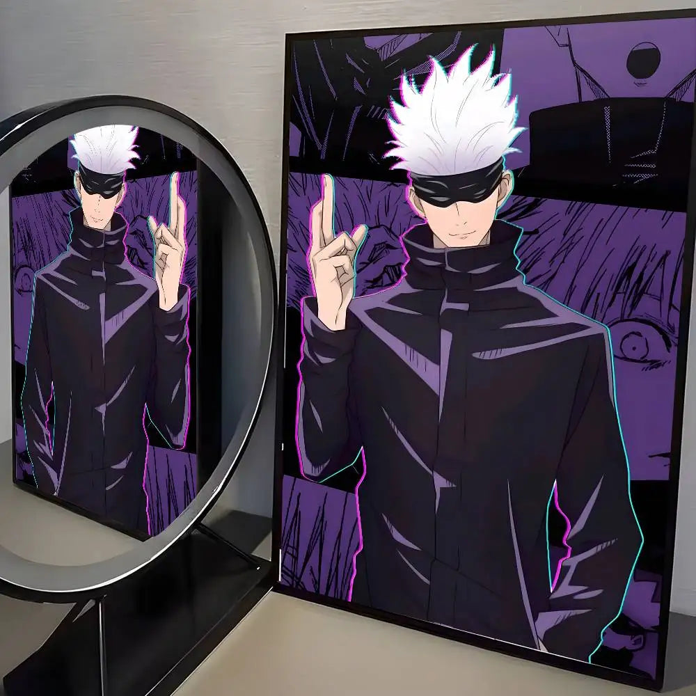 The Sorcerer's Collection: High-Definition Gojo Satoru Canvas Art