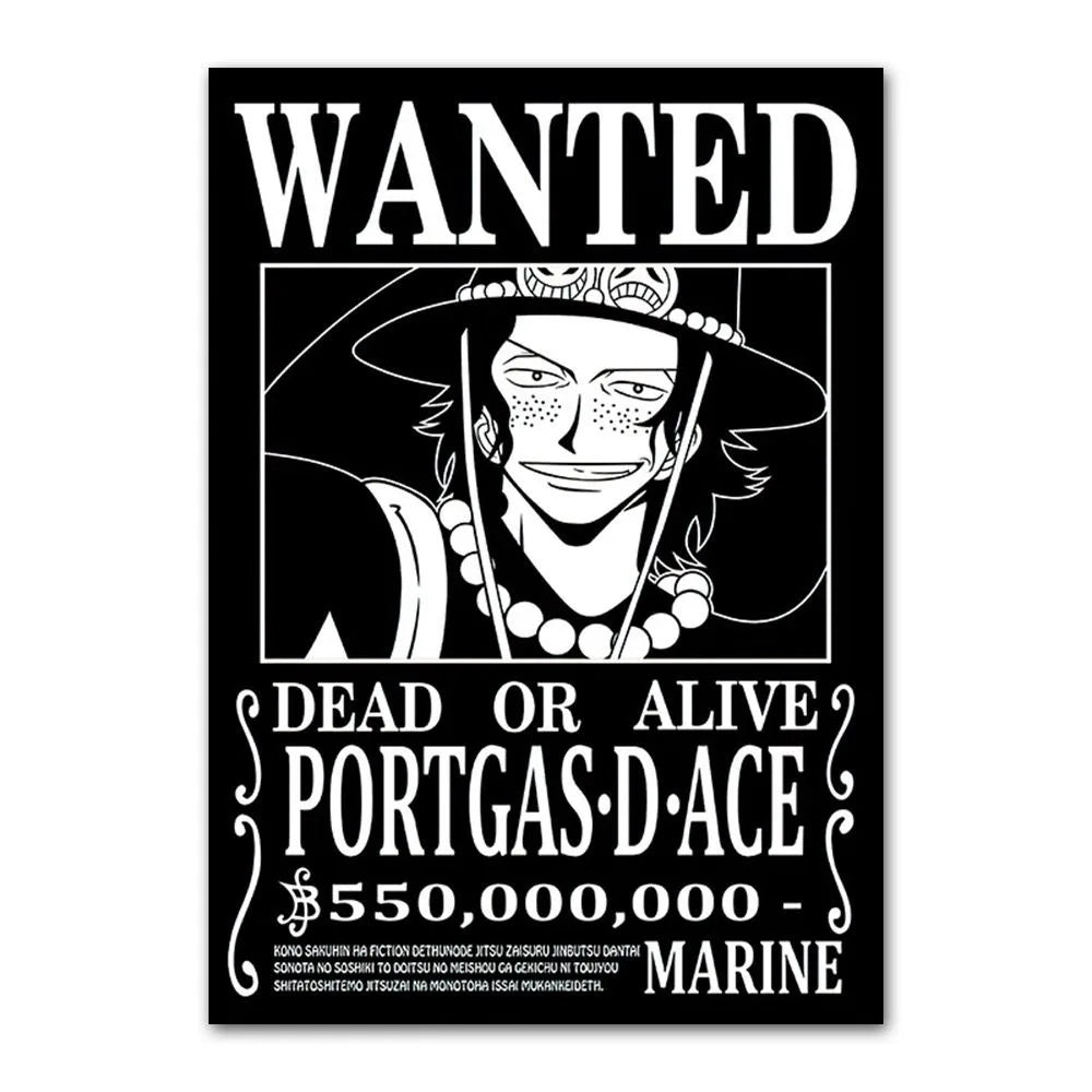 One Piece Anime Canvas Poster – Luffy & Characters Wall Art